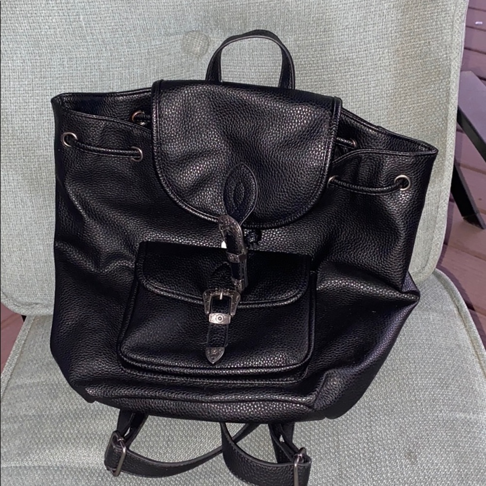 Urban outfitters leather backpack